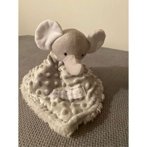 Petite L’Amour Gray Elephant Lovey Blankie
